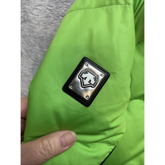 Descente Terro Down Puffer Jacket Mens XL Lime Green Ski Winter Snowboarding - Picture 9 of 14